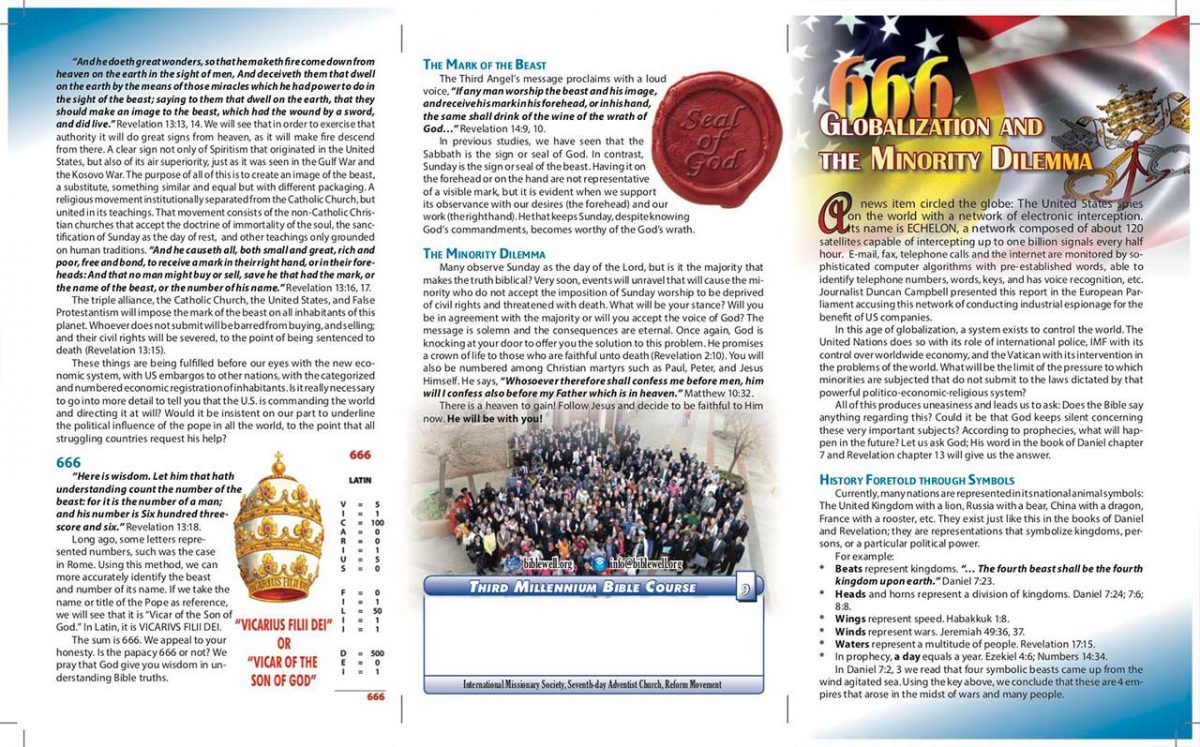 Pamphlets for the Missionary Work - International Missionary Society